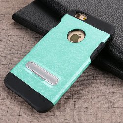 iPhone 7 Plus Pixel Armor Hybrid Kickstand Case (Green)